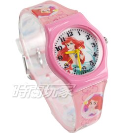 Disney 迪士尼 華特 小美人魚 童話公主 卡通手錶 兒童手錶 粉紅 D小美人魚小P3
