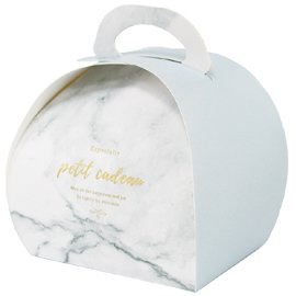 【1768購物網】手提蛋糕提盒-大理石紋 (3-2931002) 10入/包 包裝用品 兩包特價