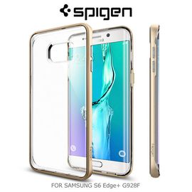 【現貨】SGP Spigen SAMSUNG S6 Edge Plus Neo Hybrid Crystal 保護殼組 手機殼 / 金色【容毅】