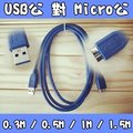 [佐印興業] USB3.0 A公 對 Micro B公 傳輸線 0.3米 電腦線材 線材 高速傳輸 行動硬碟 通用線材