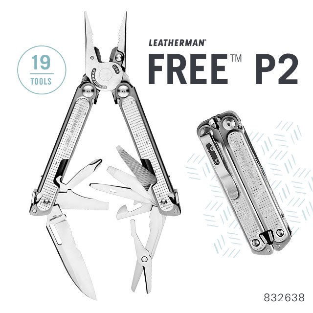 【詮國】 Leatherman FREE P2 19用工具鉗 / 台灣公司貨25年保固 / 832638