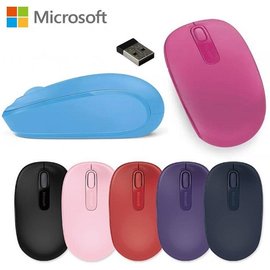 微軟1850 無線滑鼠 (桃粉/活力藍/炫紫/柔粉/黑/ 紅/深藍)