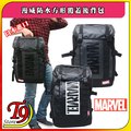【T9store】日本進口 Marvel (漫威) 防水方形覆蓋後背包 旅行背包 通勤背包 休閒背包