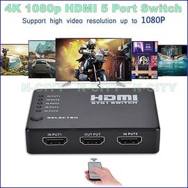 Ultra HD 4K HDMI切換器 5進1出-MOD PS4 XBOX 監控設備=(電源另購)
