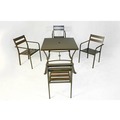 【FU17-C】 90cm鋁合金方桌椅-B