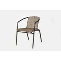 【FU33-7】 鐵製紗網椅(咖啡管咖啡網) #C96001