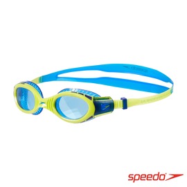 SPEEDO 兒童運動泳鏡 Futura Biofuse Flexiseal 萊姆綠/藍【線上體育】SD811595C585N
