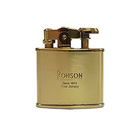 朗臣 Ronson 經典打火機(黃銅拉絲處理) -#RONSON R02-0027
