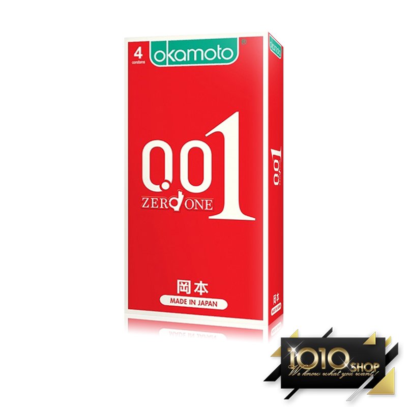【1010SHOP】岡本 Okamoto 0.01 至尊勁薄 52mm 保險套 4入 避孕套 衛生套