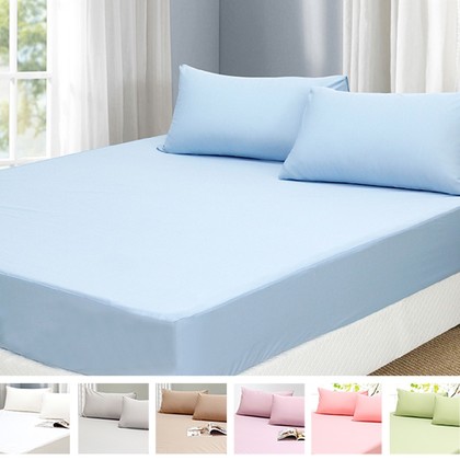 台灣製造 3M防水透氣保潔墊 床包式保潔墊 防髒汙保潔枕套 單人 雙人 加大 床包 床單 保潔墊(420元)