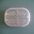 304#不鏽鋼四格餐盒(粉紅色)/環保餐具組