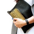 【現貨】韓國 Gold Python APPLE iPhone SE / 5 / 5S 金色蟒紋手工真皮保護套【容毅】