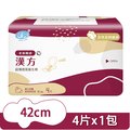 良爽漢方超薄透氣衛生棉-夜用特長型(42cm/4片x1包)