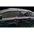 【車王汽車精品百貨】HONDA CRV 5代 五代 加厚 晴雨窗 電鍍晴雨窗 注塑鍍鉻