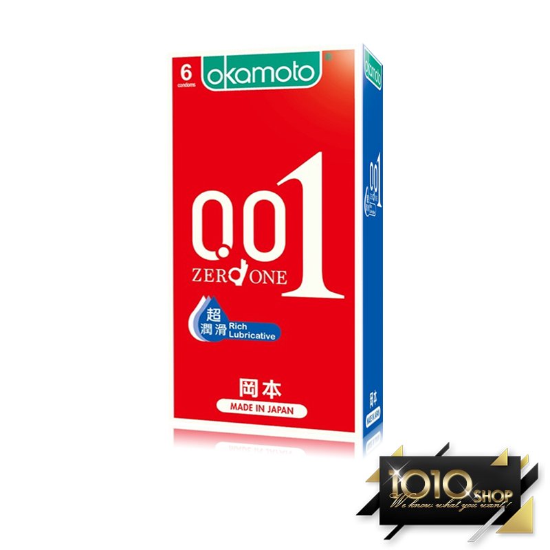 【1010SHOP】岡本 Okamoto 0.01 RL 超潤滑 至尊勁薄 52mm 保險套 6入 避孕套 衛生套