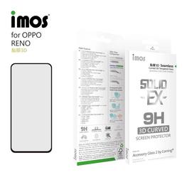 【預購】OPPO RENO(6.4吋) iMos 神極3D款2.5D康寧滿版玻璃保護貼【容毅】