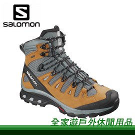 【全家遊戶外】㊣SALOMON 法國 男 QUEST 4D 3 GTX 高筒登山鞋 棕銅/暴綠/珍珠藍防水 透氣 Gore-Tex  登山鞋/L40658300