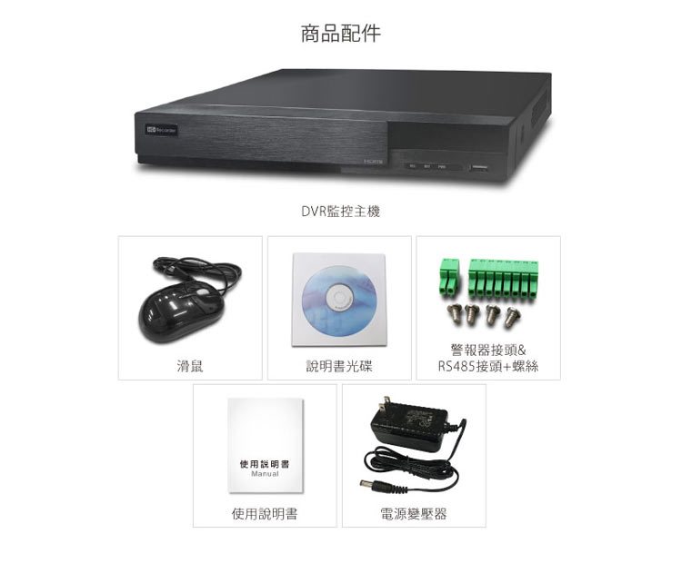 全視線 DVR-4311 4路 H.264 1080P HDMI 台灣製造 混合式監視監控錄影主機