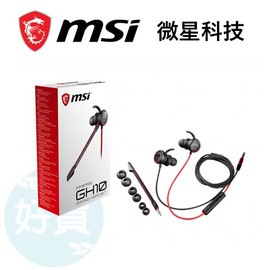 【MSI 微星】微星 MSI 電競耳機 Immerse GH10 耳塞式電競耳機
