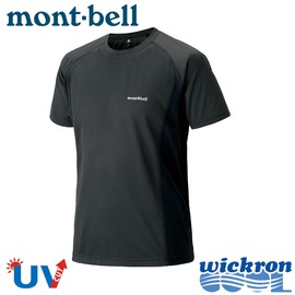 【Mont-Bell 日本 男 WickronCOOL 排汗短袖T恤《深灰》】1104926/吸濕排汗/抗UV/涼感/休閒衫/運動衣