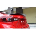 【車王汽車精品百貨】 All New Mazda3 全新馬3 馬自達3 碳纖維紋 大尾翼 尾翼 導流板 定風翼