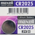 maxell CR2025 鈕扣型鋰電池 3V/一顆入(促40) 水銀電池 手錶電池-傑梭