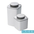 【現貨】ANKOMN Turn-N-Seal 真空保鮮盒 1.2L＋0.6L (白色) 保鮮盒 收納盒 真空