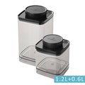 【現貨】ANKOMN Turn-N-Seal 真空保鮮盒 1.2L＋0.6L (半透黑) 保鮮盒 收納盒 真空