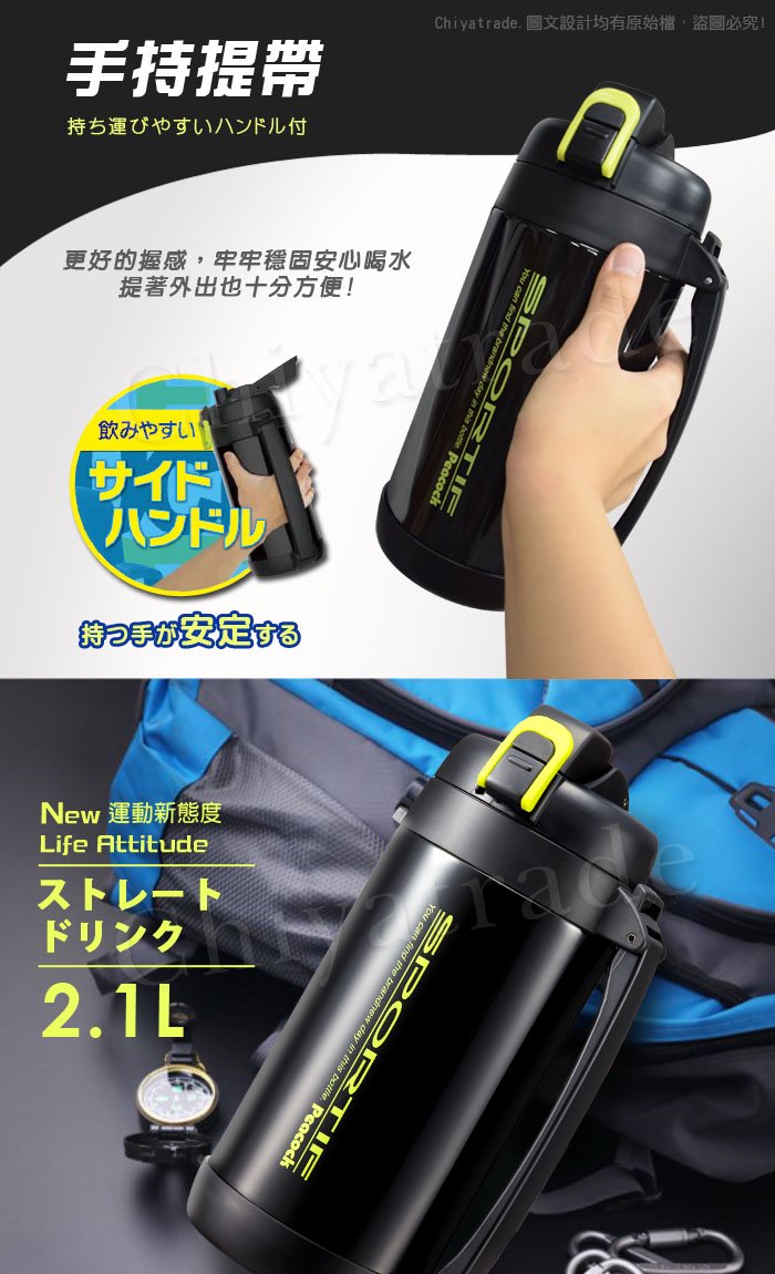 Peacock Stainless Steel Water Bottle - Globalkitchen Japan