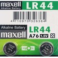 maxell LR44 A76 鈕扣型電池/一次2顆入(促20) 1.5V 鈕扣電池 手錶電池-傑梭