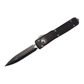 Microtech Ultrtech 新款黑鋁柄彈簧刀(黑平刃) -#MT 122-1