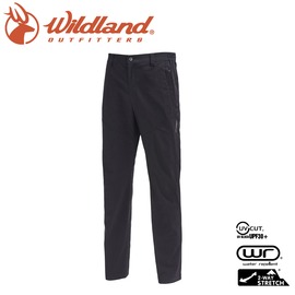 【Wildland 荒野 男 彈性抗UV長褲《黑》】0A71358/休閒褲/工作褲/機能褲/抗UV/輕薄透氣/吸濕快乾