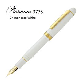 日本 PLATINUM 白金 3776 新色 舍農索城堡 象牙白鋼筆PNB-15000