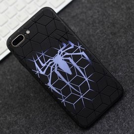 蜘蛛人 iPhone 6splus/6plus 手機殼 亮面 磨砂殼 黑蜘蛛