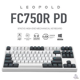 Happy Finger} 韓國LeoPold FC750R PD機械鍵盤Sky 白深灰2019 PBT二色成型鍵帽英文MADE IN TAIWAN  - PChome 商店街