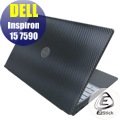 【Ezstick】DELL Inspiron 15 7590 P83F 黑色立體紋機身貼 DIY包膜