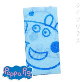 佩佩豬-沐浴巾-藍