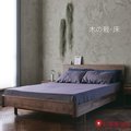 [紅蘋果傢俱]SE004木栽系列 5尺床架 北歐風床架 日式床架 實木床架 無印風床架 簡約床架