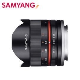 SAMYANG 三陽8mm F2.8 UMC Fish-eye II APS-C 魚眼鏡頭黑EOSM