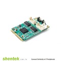 《Shentek》 52014 Serial RS232 2 Port Mini PCIe Card 5V 12V Power Selectable Industrial