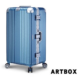 【ARTBOX】奧頌漫遊 30吋運動款胖胖鋁框行李箱(冰藍色)
