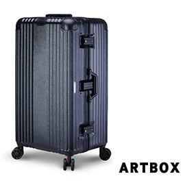 【ARTBOX】奧頌漫遊 30吋運動款胖胖鋁框行李箱(經典黑)