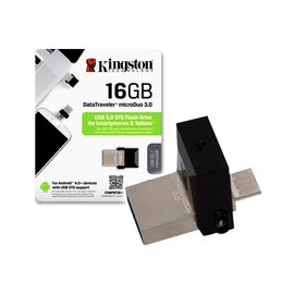 金士頓 Kingston 16GB DataTraveler microDuo OTG 3.0 隨身碟(KT-DTDUO3-16G)