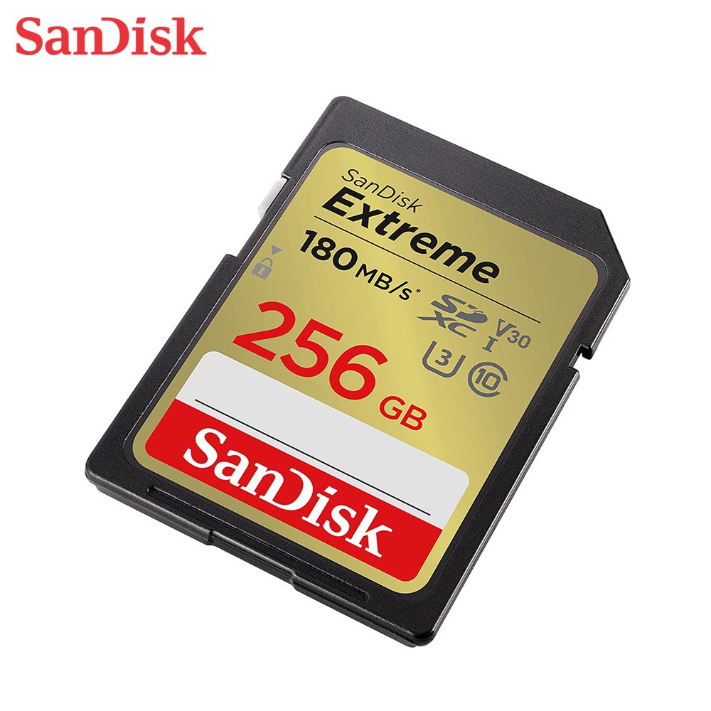 SANDISK 256G V30 Extreme SDXC UHS-I U3 速度高達 (SD-SDXVV-256G) 180MB /s 相機專用記憶卡