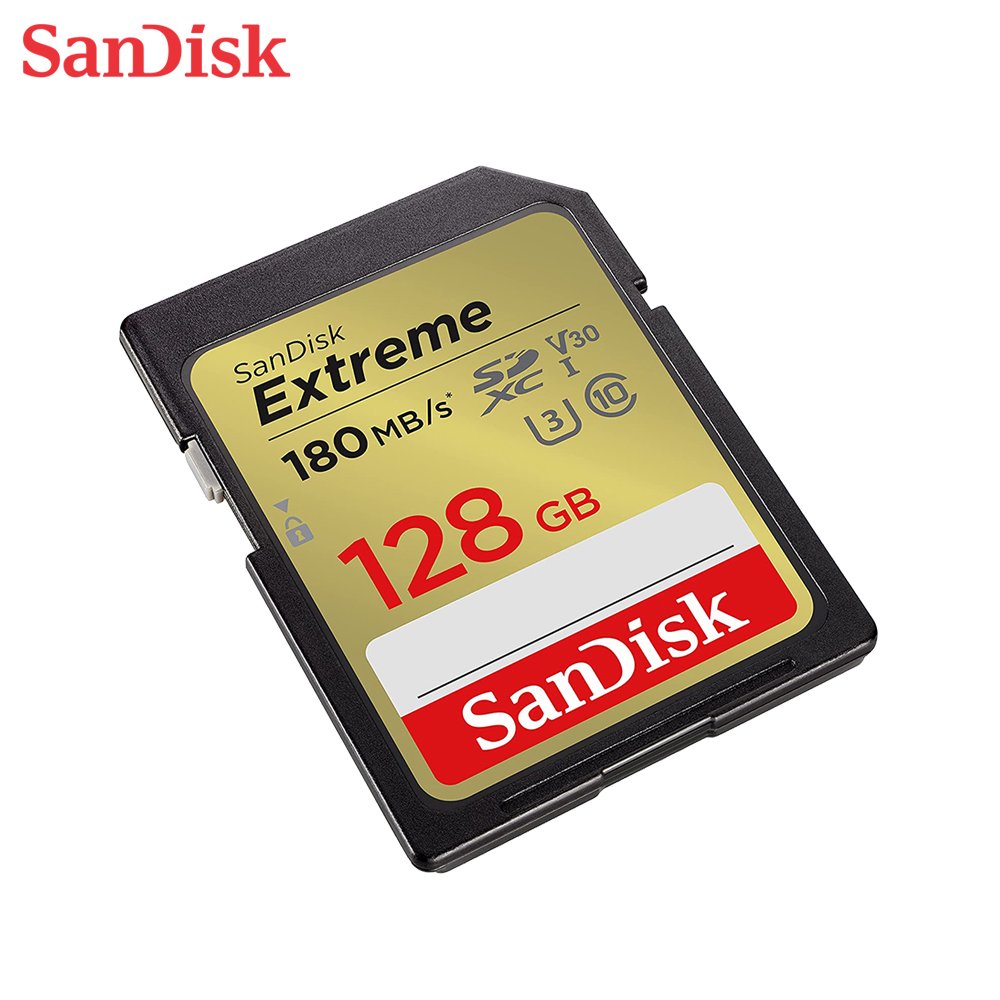 SANDISK 128G V30 Extreme SDXC UHS-I U3 速度高達 180MB /s 相機專用記憶卡 (SD-SDXVA-128G)
