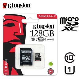 金士頓 最新 128G Kingston CANVAS Select microSDXC C10 記憶卡 (KTCS-128G)