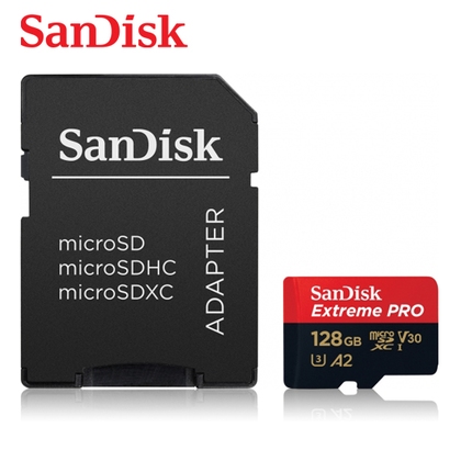 SANDISK 128G Extreme PRO A2 V30 microSDXC U3 (SD-SQXCD-128G) 傳輸高達200M