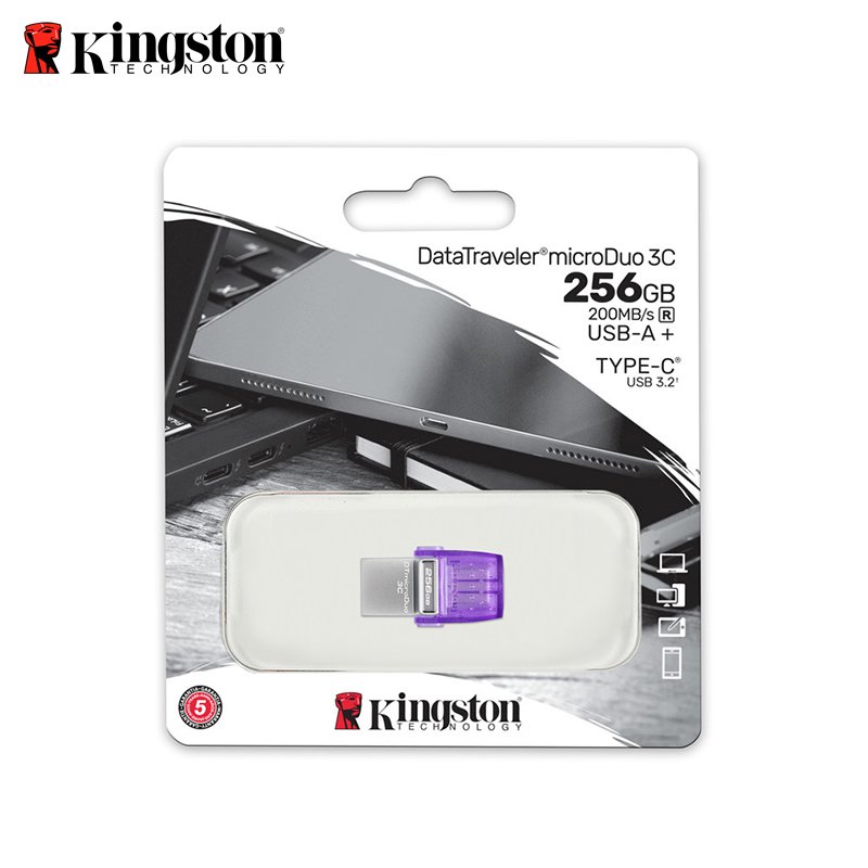 金士頓 Kingston 256GB Data Traveler MicroDuo 3C 迷你 兩用隨身碟 (KT-DTDUO3CG3-256G)