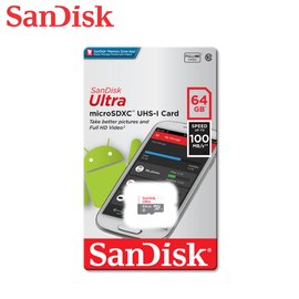 SANDISK 64G ULTRA 100MB /s microSDXC(SD-SQUNR-G3-64G) UHS-I 記憶卡