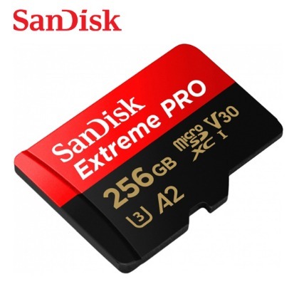 SANDISK 256G Extreme PRO A2 V30 microSDXC U3 UHS-I (SD-SQXCD-256G) 傳輸高達200M